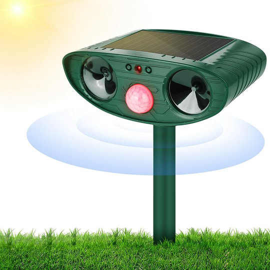 Benobby Kids - Ultrasonic Cat Repeller, Solar Powered Cat Repeller, Waterproof Outdoor Cat Repellent with Motion Sensor, Ultrasonic Rodent Repeller