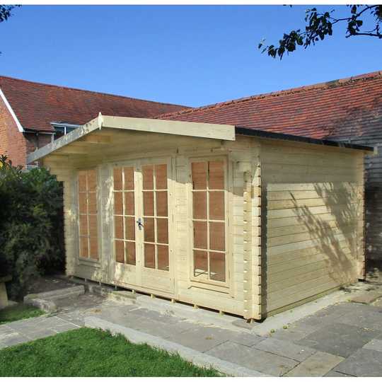 Amesbury 16 x 14 Ft. Tongue and Groove Log Cabin