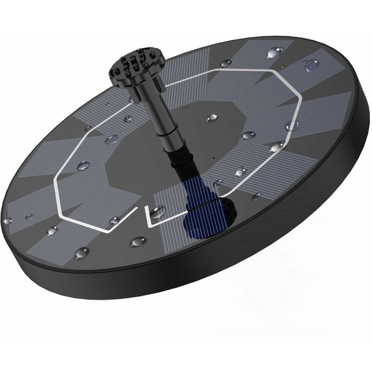 Solar Fountain Pump, Solar Powered Water Fountain with 6 Nozzles