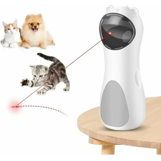 Cat Laser Toy Automatic, Interactive Cat Toy for Indoor Cats, Kitten ,Dogs, usb Charging/ Battery Powered , 5 Adjustable Cat Laser Modes