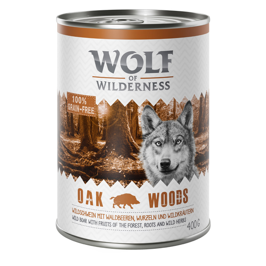 Wolf of Wilderness Adult Classic 6 x 400g - Oak Woods - Wild Boar