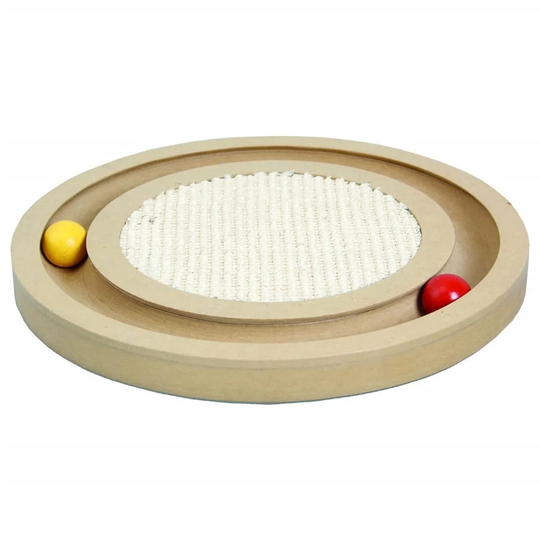 Flamingo Cat Toy Scratcher Infinity 29 x 29 x 2.5cm Natural