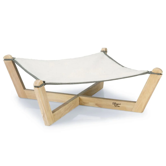 Designed byLotte Cat Wooden Hammock Gaia 51 x 51 x 18.5cm Grey