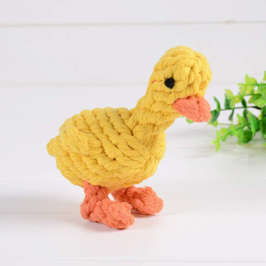 Dog Cotton Rope Toy Puppy Chew Toy Dog Training Toy Smart Toy (Little Duck)