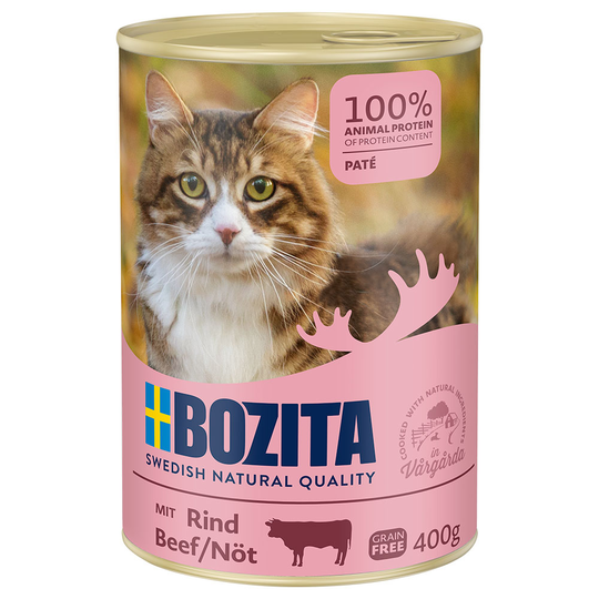 Bozita Canned Food Saver Pack 24 x 400g - Beef Pâté