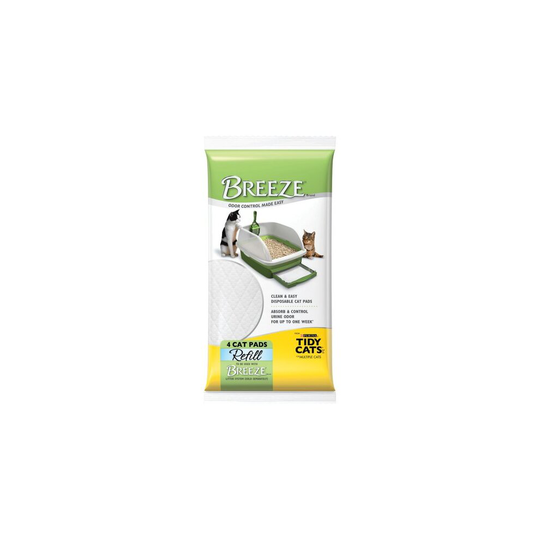 Breeze Tidy Cat Litter Pads 16.9"x11.4"(1 pack of 4 pads)