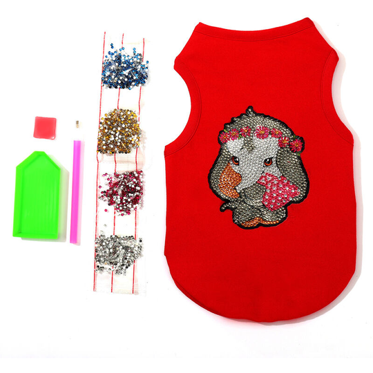 Diamond Painting Clothes for Small Dogs Cute Pattern diy Diamond Painting Pet Vest