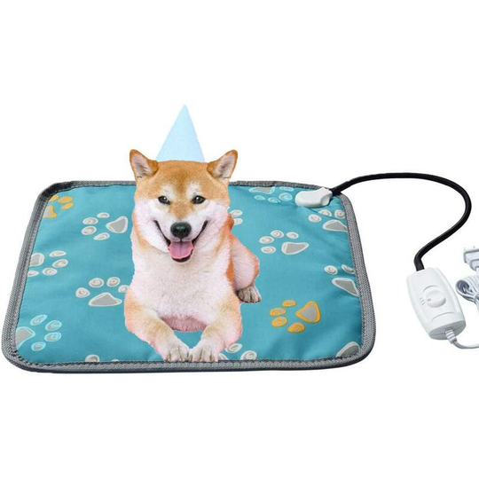 Bearsu - Indoor Dog Bed Dog Heating Pad, Cat Warming Mat, Pet Warming Pad, Waterproof Dog Warming Pad, Bed Heating Pad, Waterproof, Chew Proof Steel