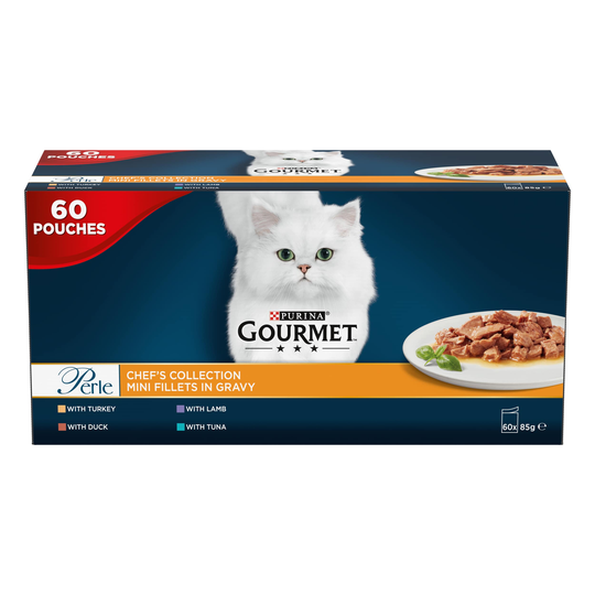 Gourmet Perle Pouches Mixed Saver Pack 60 x 85g - Chef's Collection