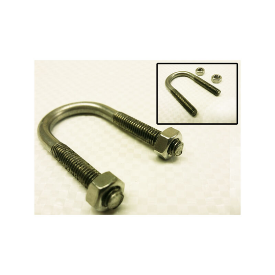 Stainless Steel U Bolt with 2 Hex Nuts M12 (130MM Boat Hose Pipe Tube Clamp)