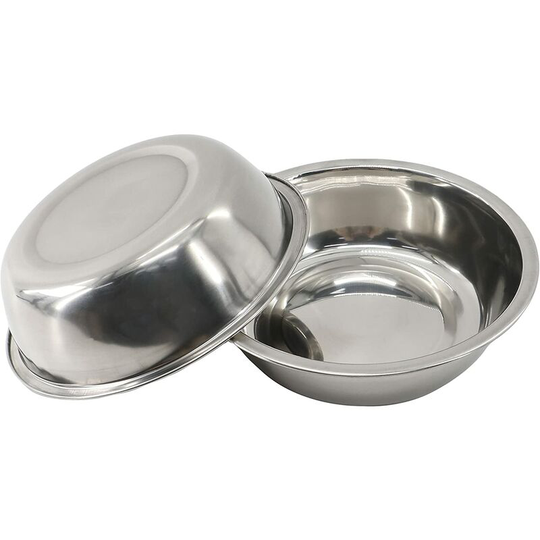 Stainless Steel Bowls for Cats or Small Dogs,High Quality Stainless Steel Bowls for Water and Food Set of 2 Bowls (16cm/6.3in)