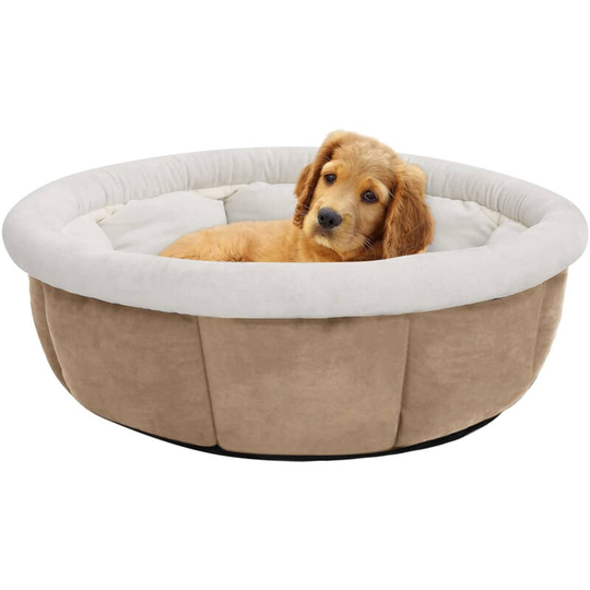 Dog Bed 59x59x24 cm Beige