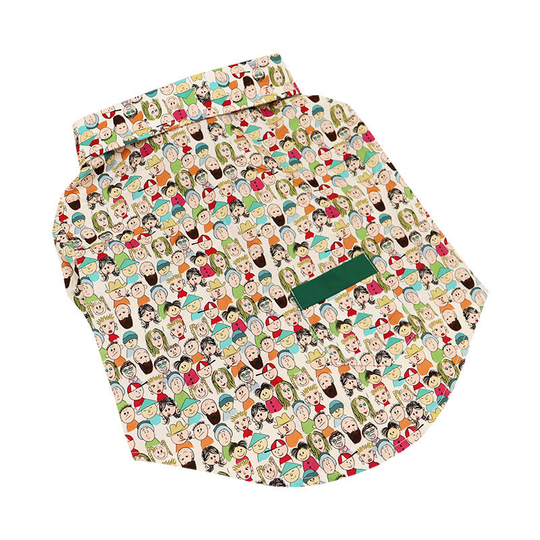 Benobby Kids - Dog shirts, pooch shirt suit spring thin bulldog fat dog suit Japanese flower shirt. (m) back length 29cm chest circumference 50cm