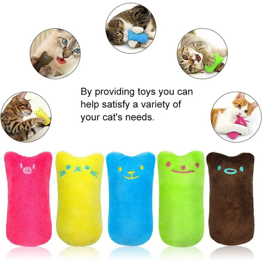 Catnip Plush Toy, Cat Toy Catnip, Chewing and Cleaning Teeth, Suitable for Indoor Cat Toys