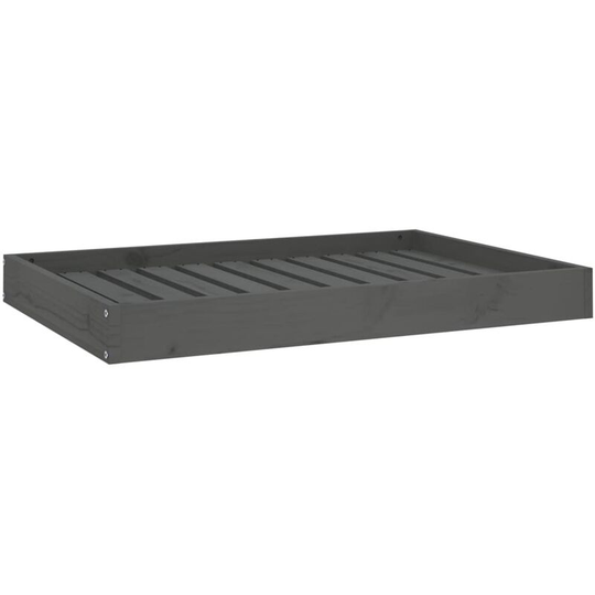 Dog Bed Grey 91.5x64x9 cm Solid Wood Pine vidaXL - Grey