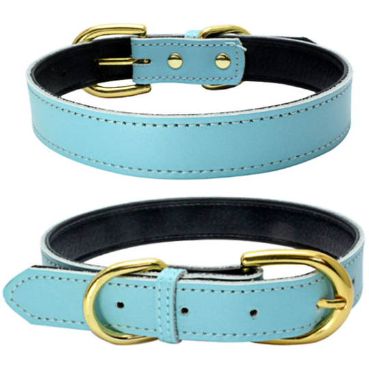 Classic Padded Leather Pet Collar, Suitable for Small and Medium Sized Dogs