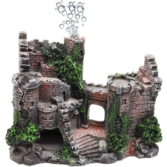 Sun Flowergb - Aquarium European-style castle ornaments simulation rockery landscaping supplies ornaments fish tank Resin fish tank decoration
