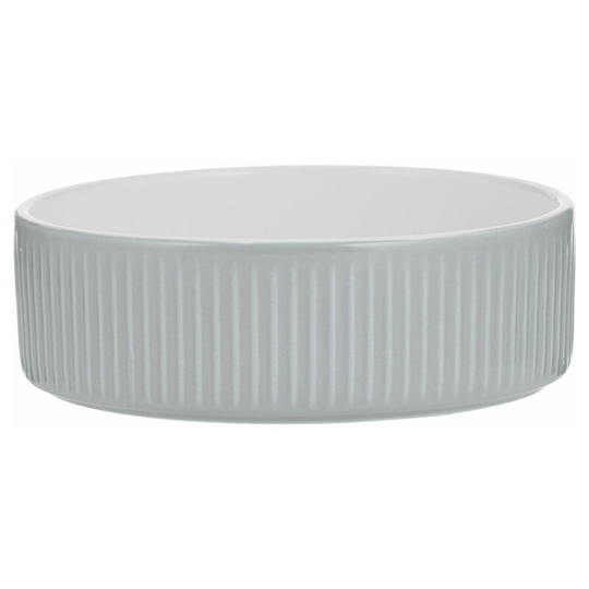 Linear Dog Bowl (4cm x 13cm x 13cm) (Grey) - Grey - Mason Cash