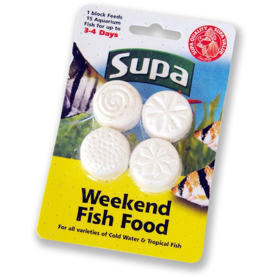 Fish Food Weekend Blocks (4 Pack) (4 Pack) (May Vary) - May Vary - Supa