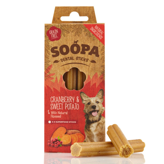 Soopa Dental Sticks Cranberry & Sweet 100g