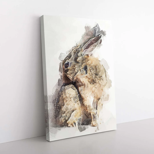 Brown Rabbit In Abstract