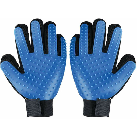 1 pair of pet brush glove pet hair massage epilator dog cat grooming glove Soekavia
