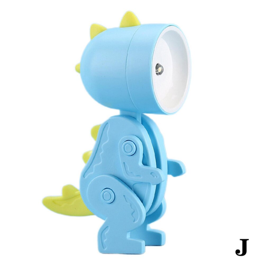 (Blue dinosaur) Mini Cute Cartoon LED Night Light Pet Table Light