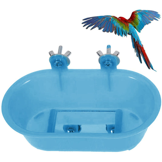 Devenirriche - Bird Bath Deck Detachable Mounted Birdbath Unheated Spa Bowls Baths for Outdoors Gardens with Lightweight Detachable, Adjustable and