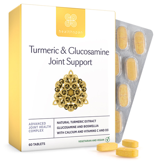 Healthspan Turmeric & Glucosamine Joint Support, 60 Tablets, Vitamin C