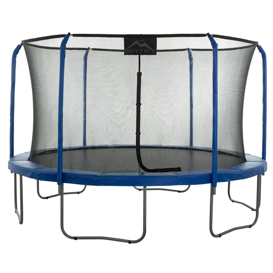 Skytric 11' Large Trampoline with Top Ring Enclosure Set | Garden Outdoor Trampoline with Safety Net