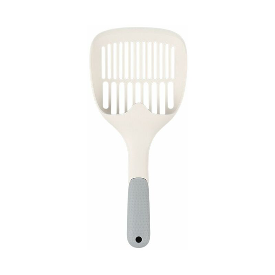 High Quality Cat Litter Scoop Pvc Plastic Pet Poo Shovel Practical Pets Poop Housebreaking(1pcs,beige)