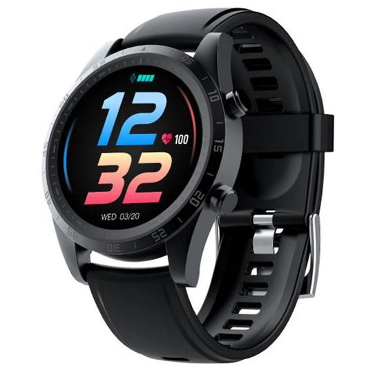 Tempo-W2 1.28'' IP67 Waterproof 24 Training Modes Heart Rate/Sleep Monitor Smart Watch - Black,1 - Oraimo