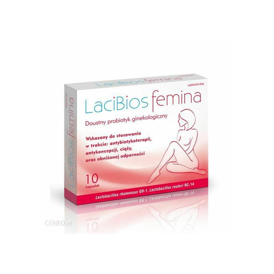 LaciBios Femina 10 kap Provag Invag Female Probiotics for Intimate Health