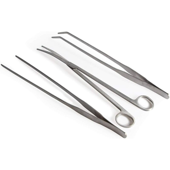3 in 1 Aquarium Aquatic Plant Tweezers Stainless Steel for Aquariums