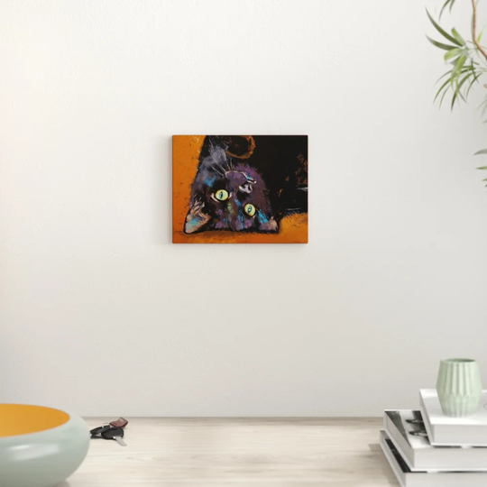 Upside Down Kitten - Painting Print