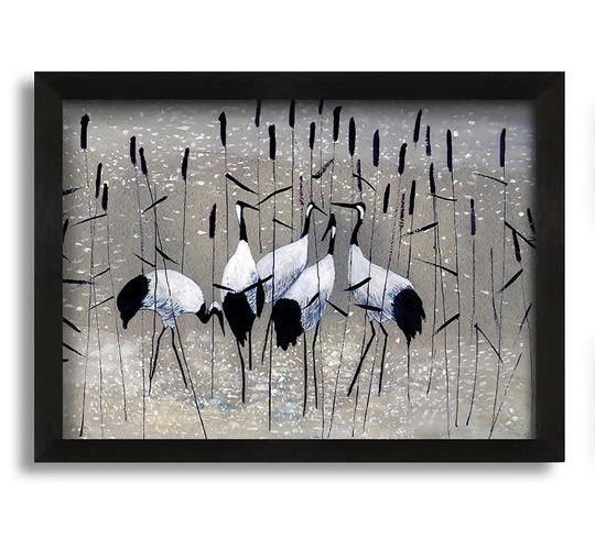 Bird Treat - Picture Frame Painting on Canvas