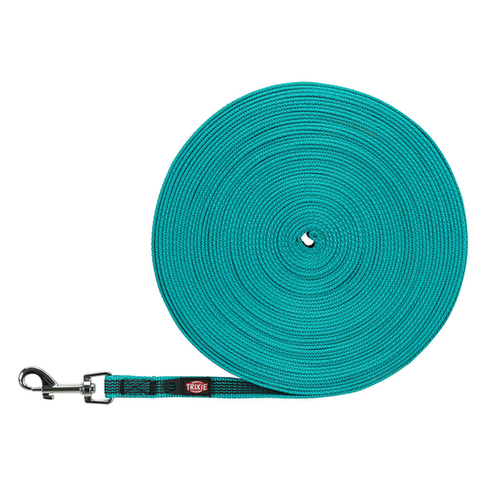 Trixie Rubberised Drag Line Dog Lead - Ocean - Size S-M: 15m (L), 15mm (W)