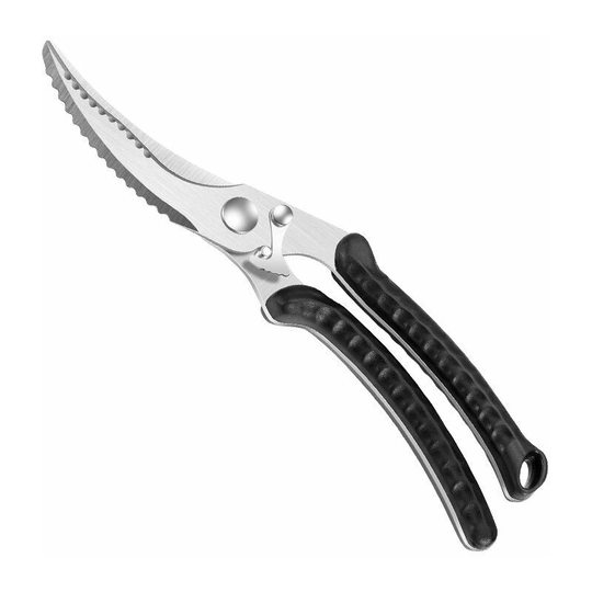 Perle Rare - Kitchen Scissors, Poultry Scissors, Stainless Steel Kitchen Shears, Kitchen Scissors with Non-Slip Handle, for Cutting Chicken, Bones,