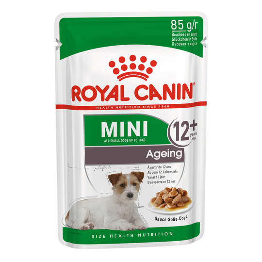 Royal Canin Size Wet Dog Food - 3 Packs + 1 Pack Extra Free!* - Mini Ageing (48 x 85g)