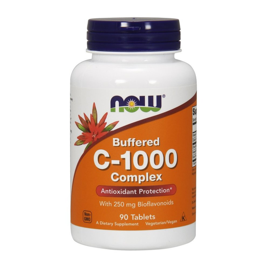 NOW Foods Vitamin C-1000 Complex - Buffered with 250mg Bioflavonoids, 90 tabs
