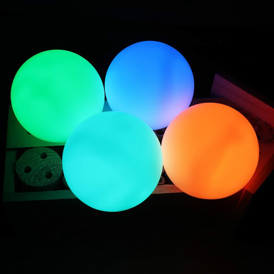 4 pcs Floating Pool Light , IP68 Waterproof led Ball Light , led Pool Lamp 16 Colors rgb Change with Remote Control apply Bath , Outdoor Light Ball ,