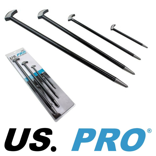 US PRO Tools 4pc Heel Bar Set Podgers Pry Bars Toe 150 300 400 500mm NEW 6857