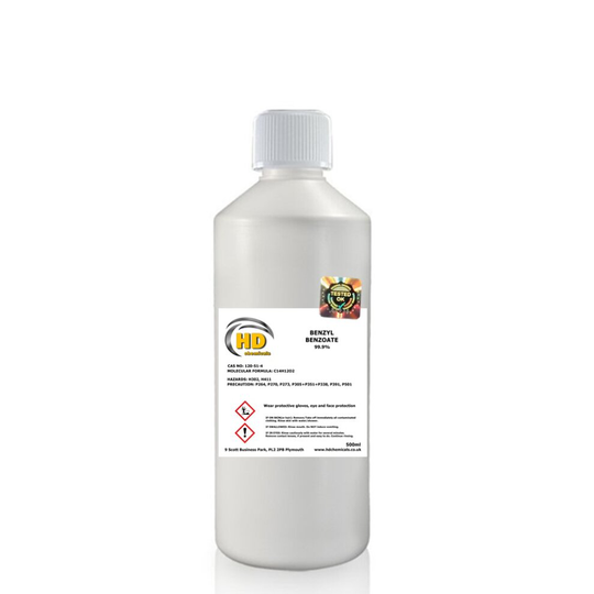 (500ml) Benzyl Benzoate 99.9% Sweet Itch, Mites & Lice