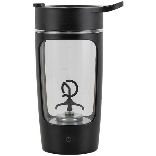 Pesce - Electric Shaker Bottle,Shaker Bottles For Protein Mixes, USB-Rechargeable Protein Shakes, For Coffee, Milkshakes Black