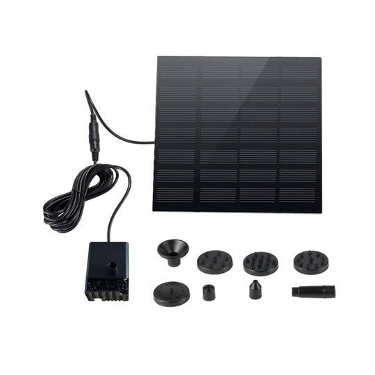 Factory direct selling solar fountain pool garden water fountain floating fountain outdoor bird bath garden fountain Square 11CM