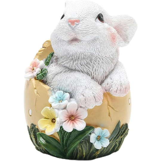 Resin Rabbit Decorations | Easter Bunny Egg Figures | Easter Bunny Statue Spring Centerpieces Home