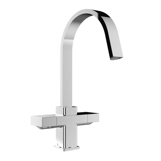 Chocolate Double Handle Monobloc Mixer Tap