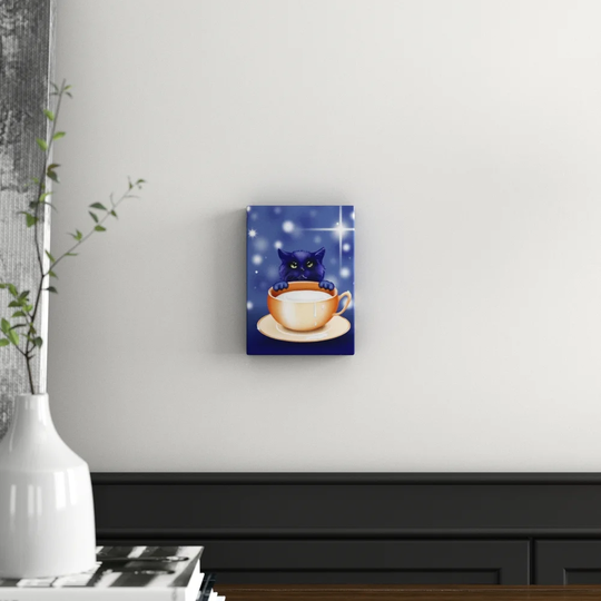 Fantasy Kitten Cat - Wrapped Canvas Graphic Art Print