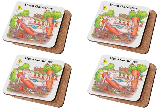 Head Gardener Rabbit Coaster