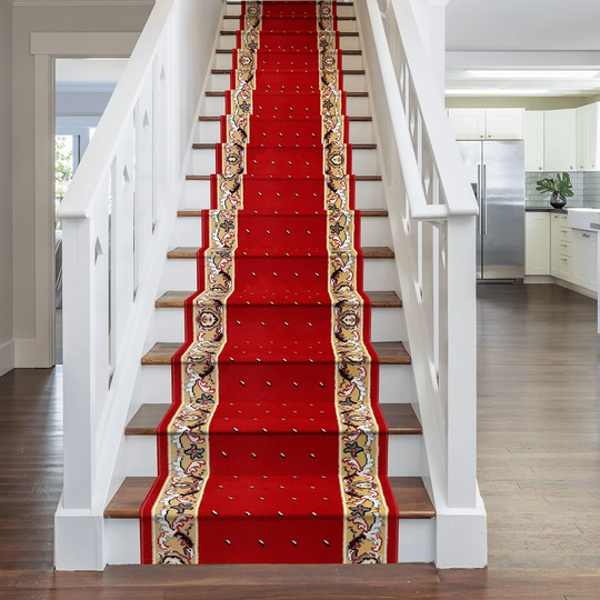Alsafi Tufted Red/Cream Rug